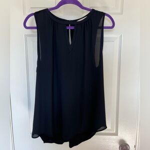 Loft Black Sleeveless Shell Top Size Large